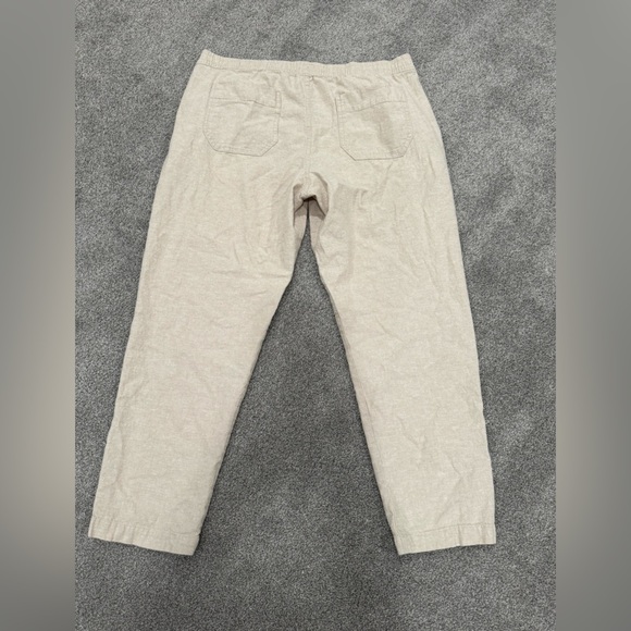 Gap Linen Cotton Blend Pull On with Tie Pants - Picture 2 of 9